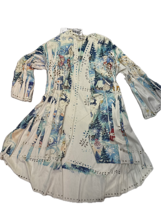 Restocked!  Origami- Winter Wonderland Suede Kimono *Final Sale* - NO FRINGE