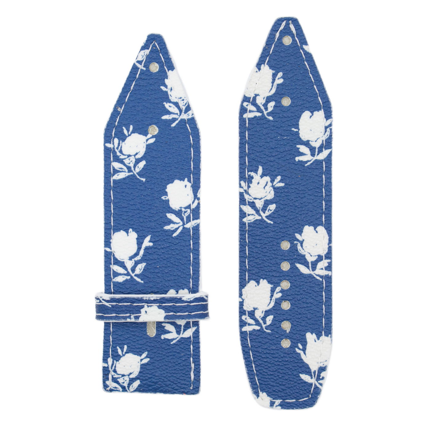 Upcycled Navy Coach Flowers Sivella Watchband (Size 2)