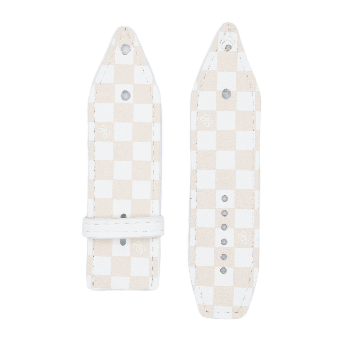 Peach Mini Checks Sivella Watchband (Size 2)