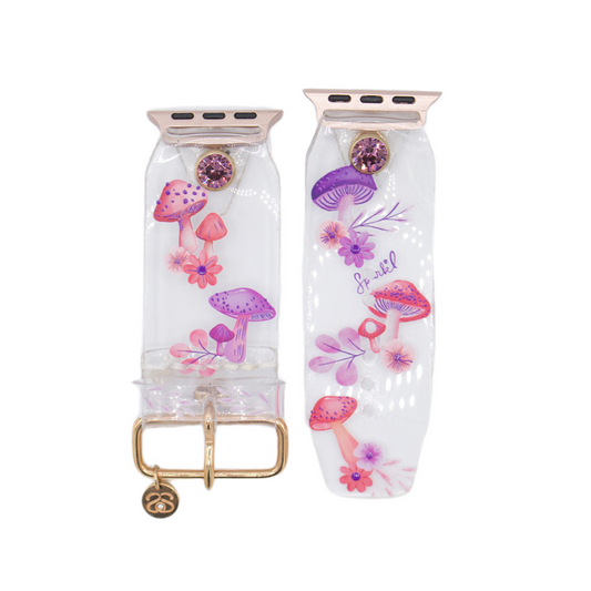 "Spark*l-ing Shrooms" Waterproof Sivella Watchband (Size 1)
