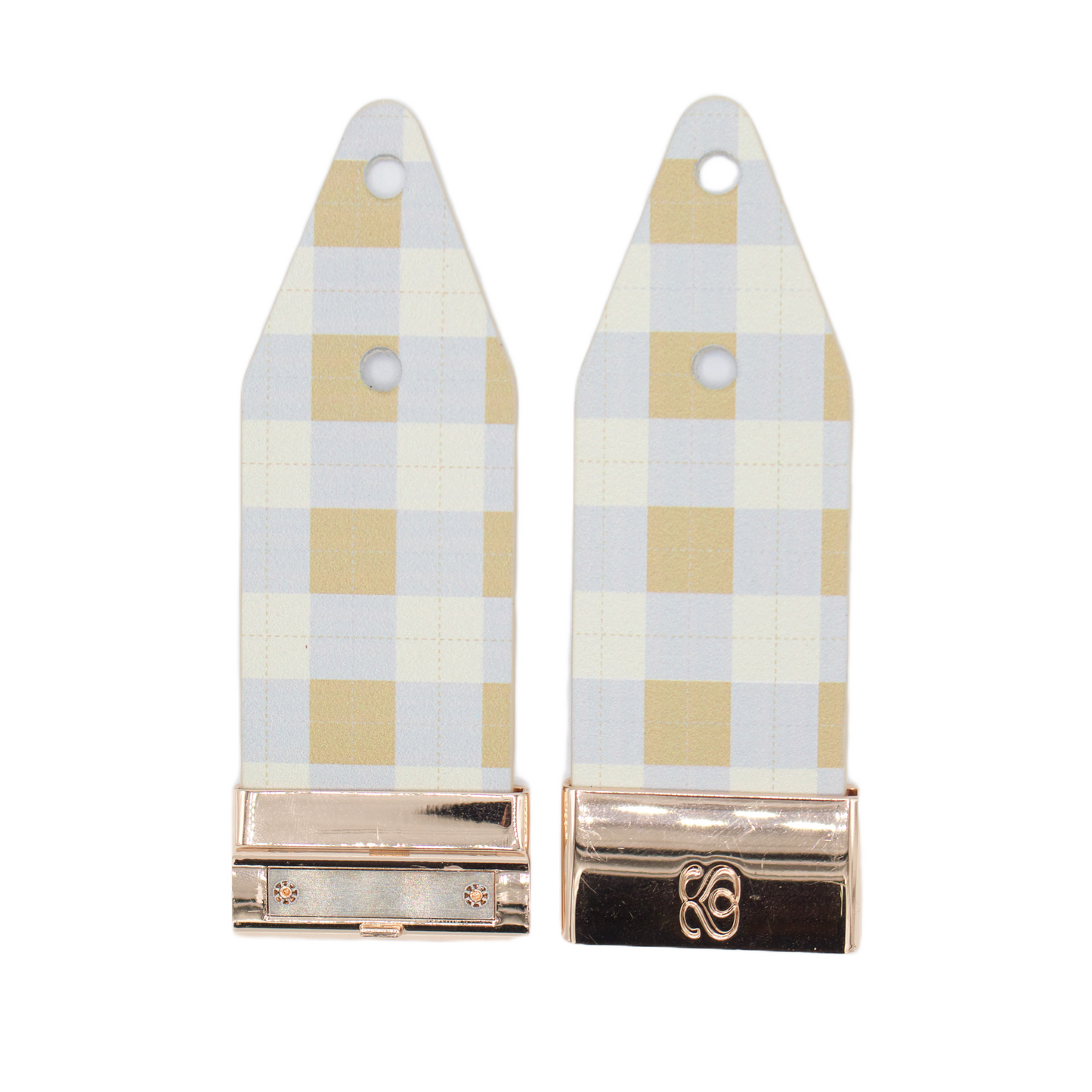 Cream Plaid Watchlet (Sizes 5.5" - 6.5")