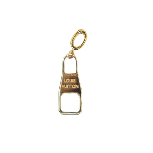 Upcycled LV Zipper Charm (14k Yellow Gold)