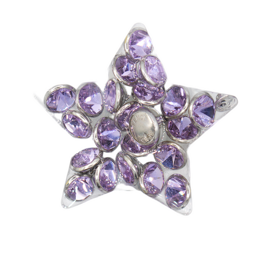 Star Spark*l XL Pop-Socket - Violet Crystals with Fendi Hardware