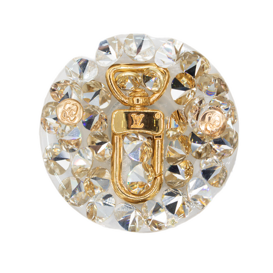 Spark*l XL Pop-Socket - Clear Crystals with LV Hardware