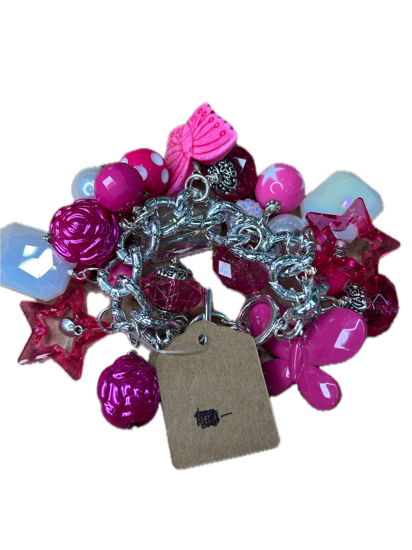 Sandra Ling Designs- Pink Charm Bracelet