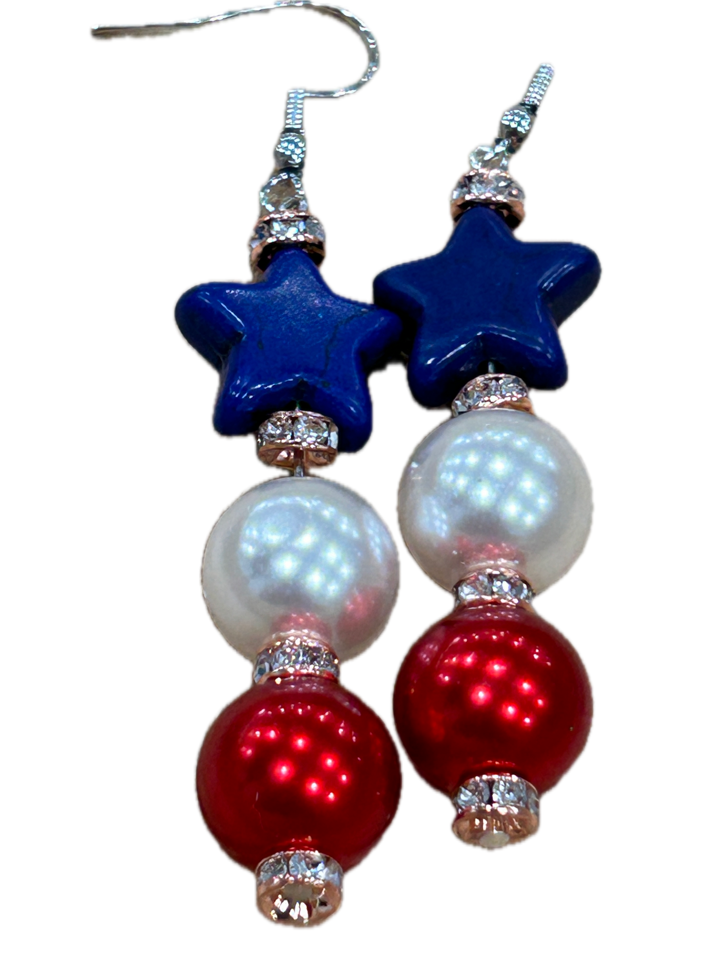 Celebrate America Earrings (Eclectic Ruby Red Original)