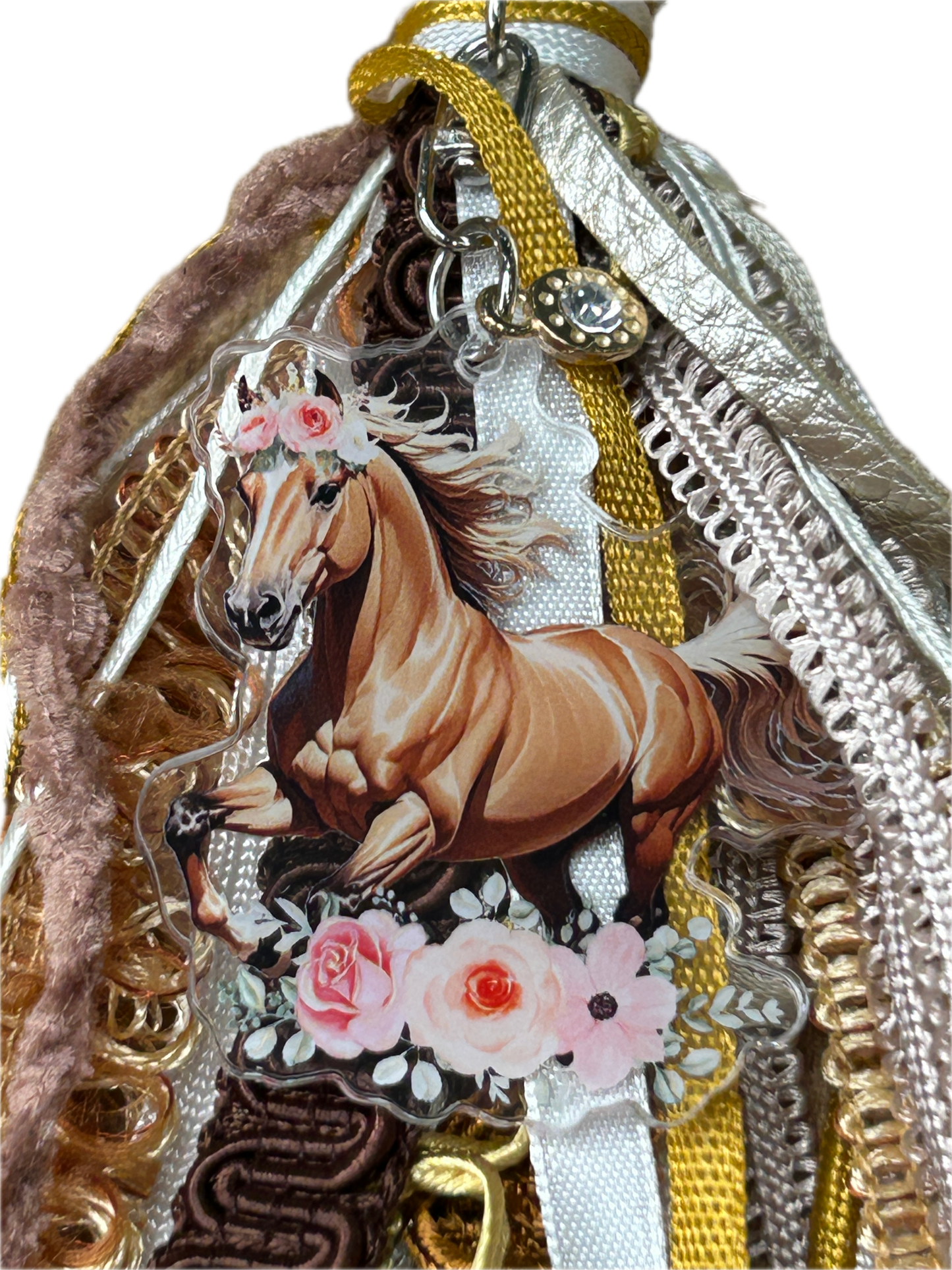 Sandra Ling Designs- Horse Fringe Purse Charm