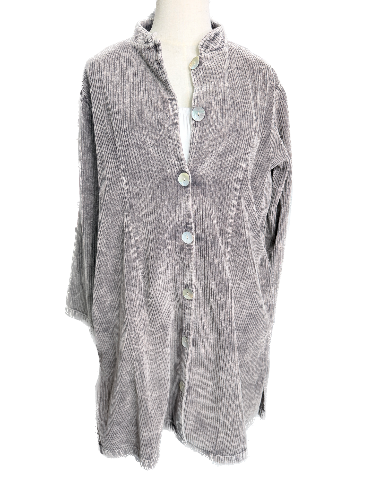 SALE I Love Linen- Washed Corduroy Jacket (Black) *Final Sale*