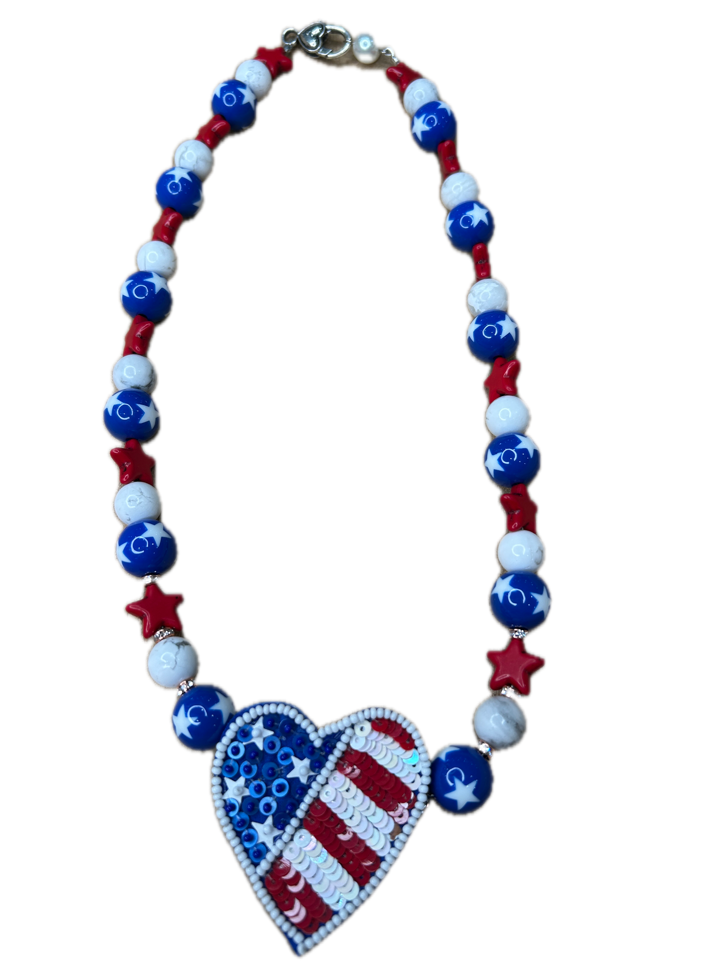 Heart of America Necklace (Eclectic Ruby Red Original)
