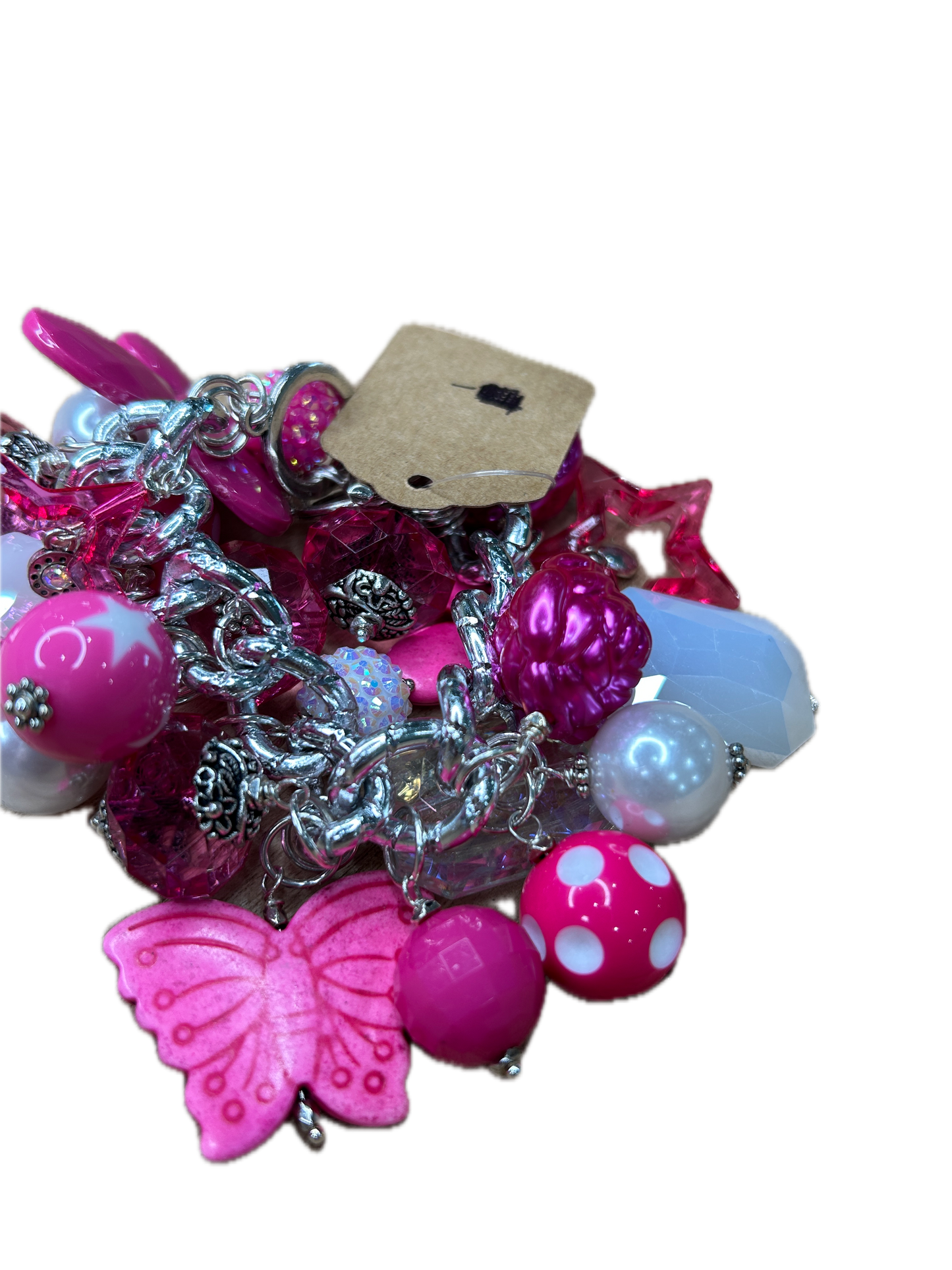 Sandra Ling Designs- Pink Charm Bracelet