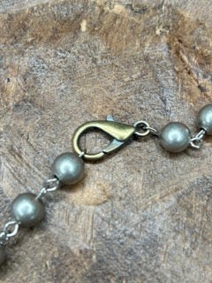 German Silver Dendritic Jasper Necklace B