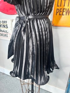Highlight Pleated Dress (Black)