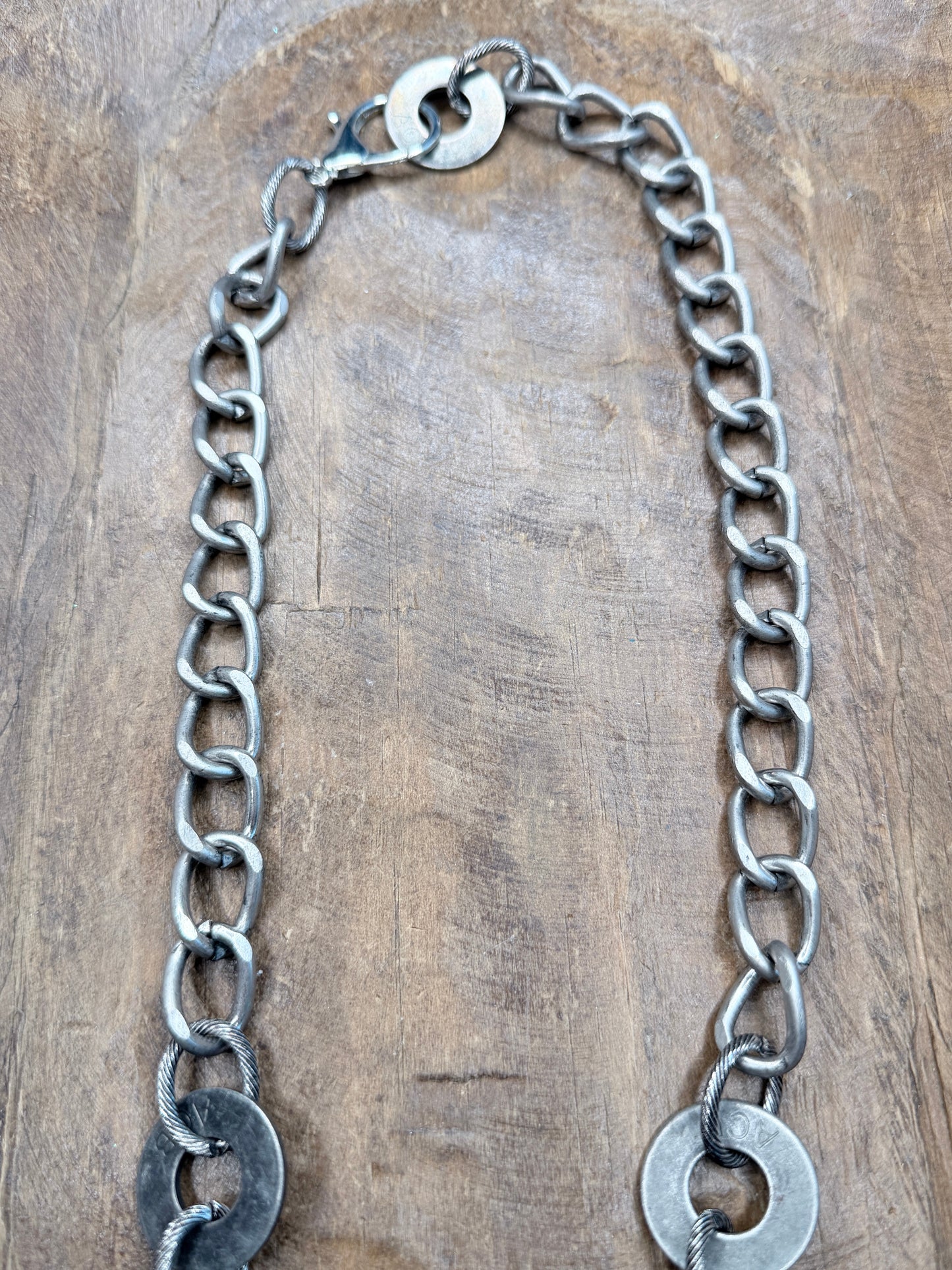 Art by Amy- Soldered Red Howlite Bull Necklace