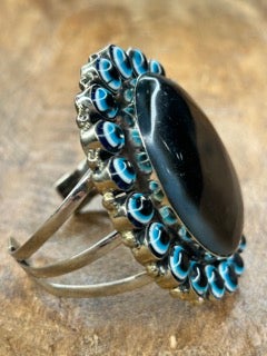 German Silver Happy Halloween Cuff
