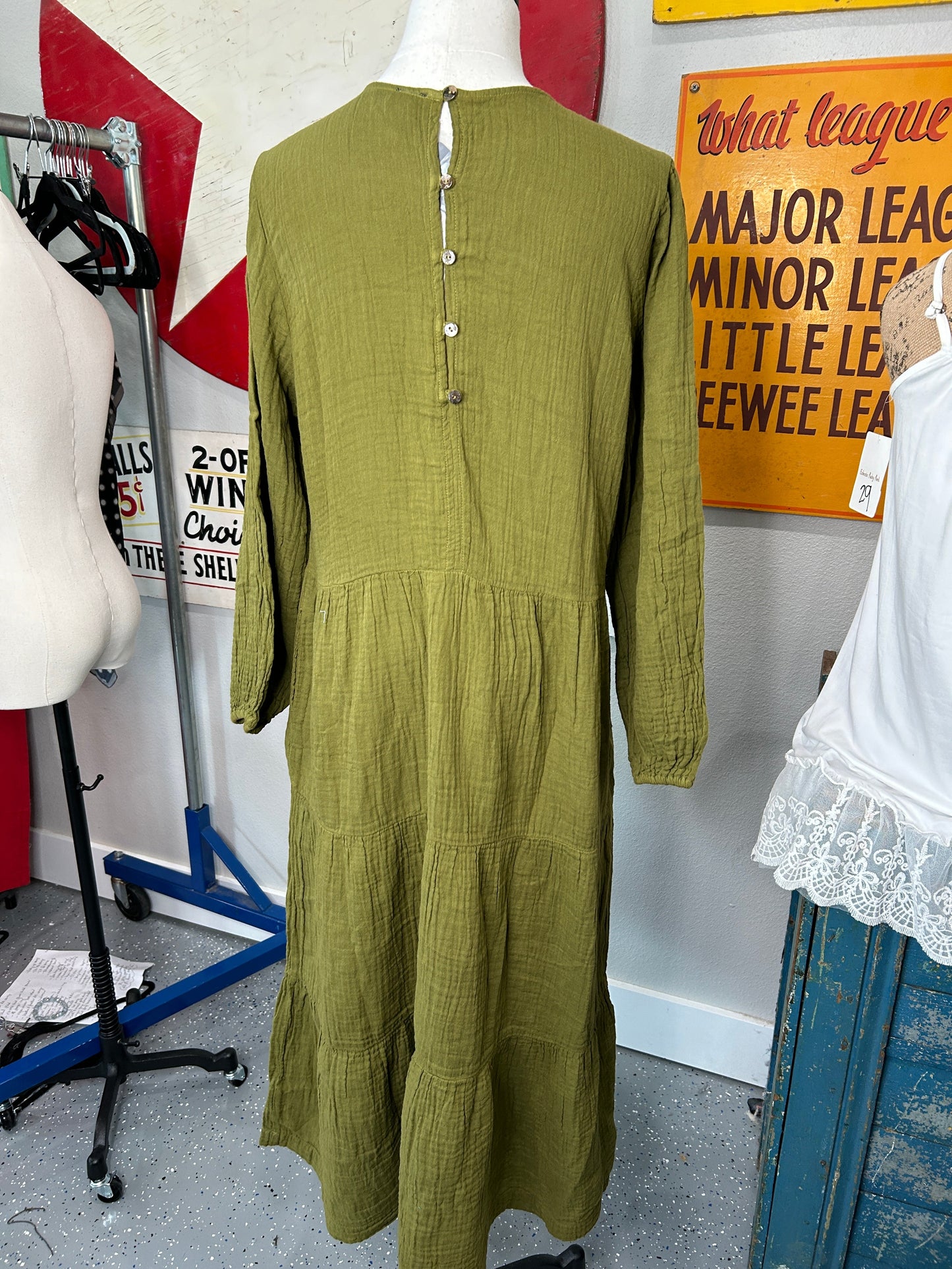 Castle Dress (Olive Leaf)