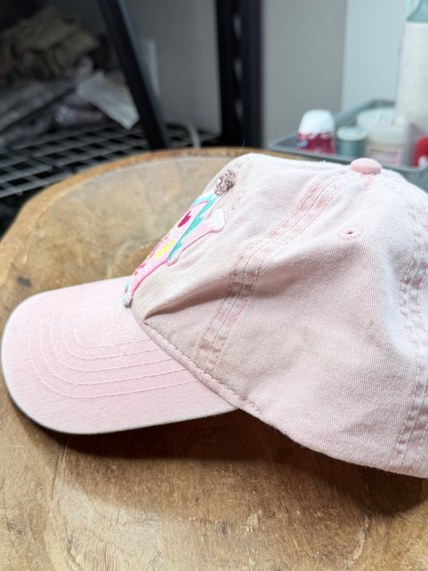 Gingerbread Patch Ball Cap/Hat (Pink) - ERR ORIGINAL