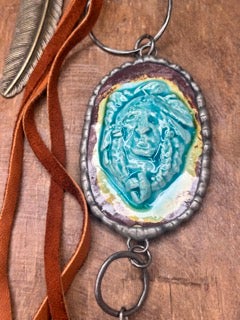 Art By Amy- Native American Chief Necklace A