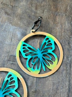 Rakel J Creations- Colorful Butterfly Earrings