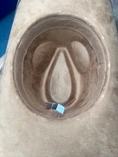 Brown Cowgirl Hat with Turquoise Band