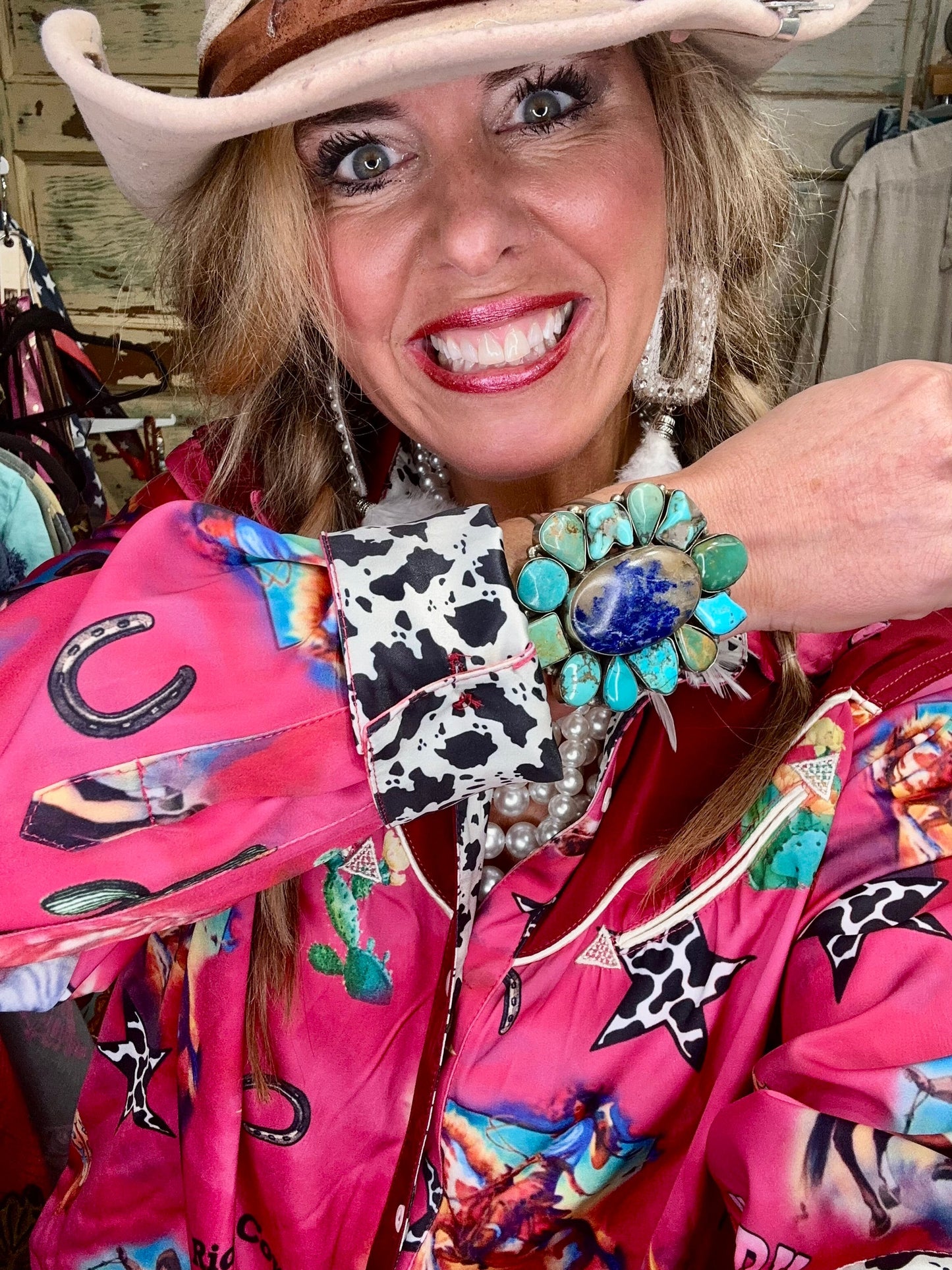 A Rare Bird- Satin Ride Em Cowgirl Western Shirt