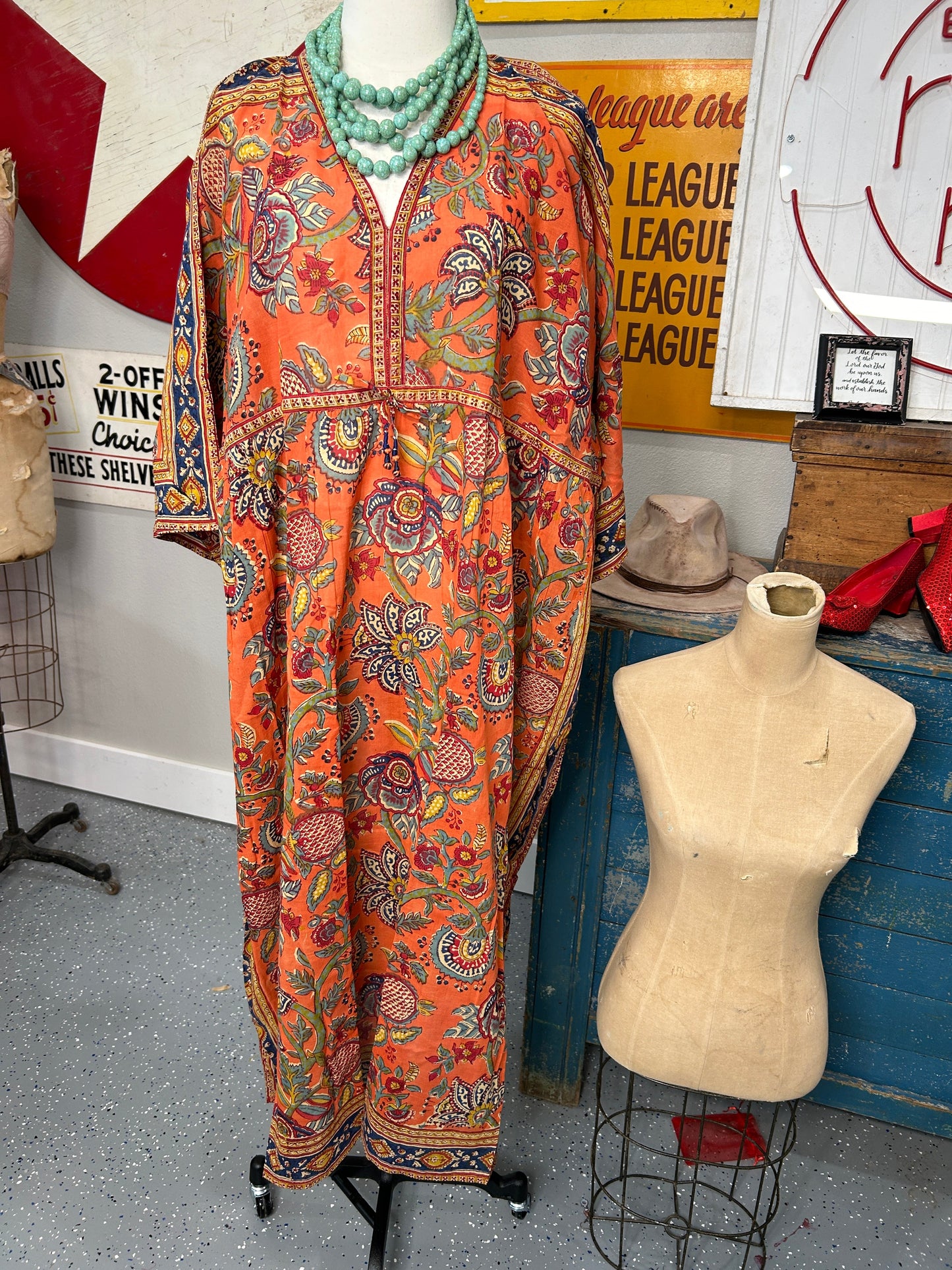 FINAL SALE COLOR ME FALL INDIAN PRINT COTTON DRESS