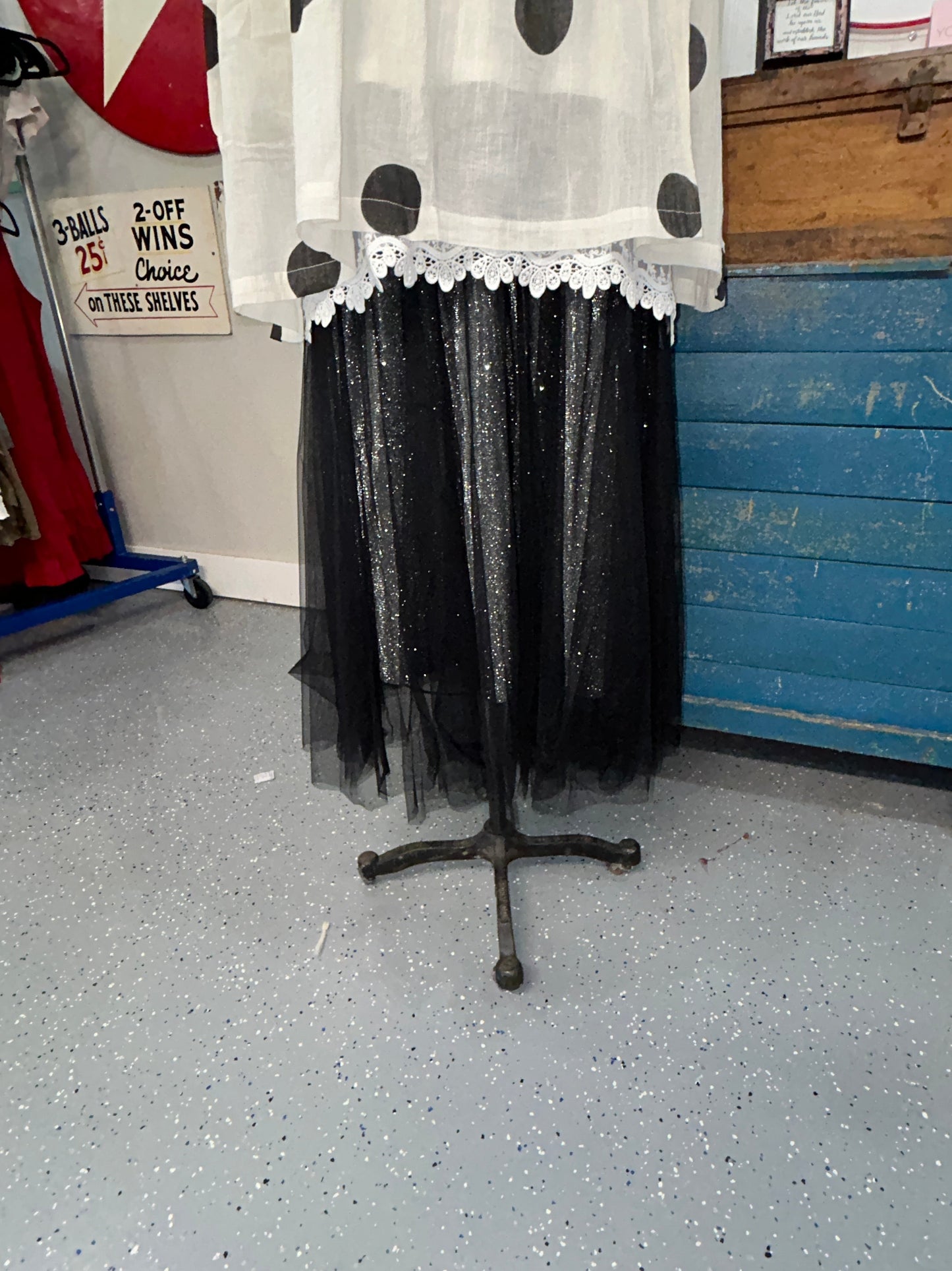 Origami- Sparkly Skirt (Black)
