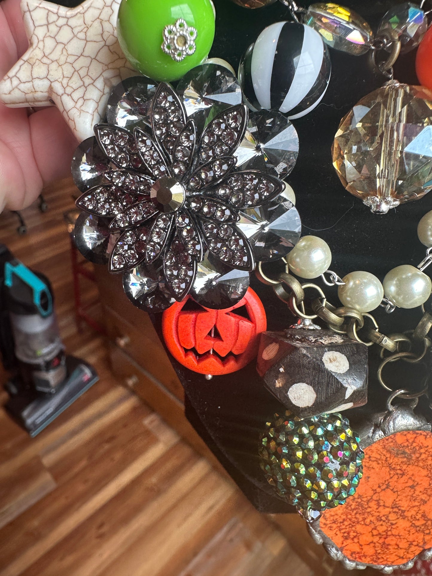 Layers of Fun Halloween/Fall Necklace an Err Original Made with Art By AmY Components