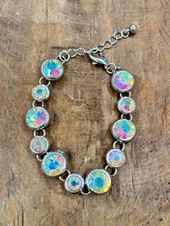 Rhinestone Crystal Chain Bracelet A