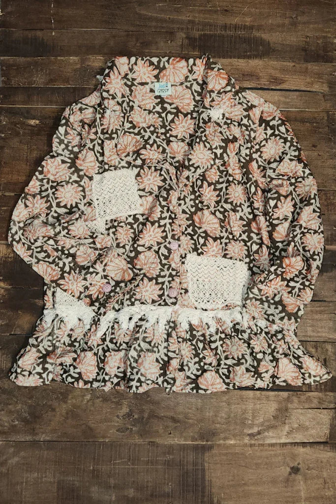 Jaded Gypsy- Midnight Bloom Jacket *Final Sale*
