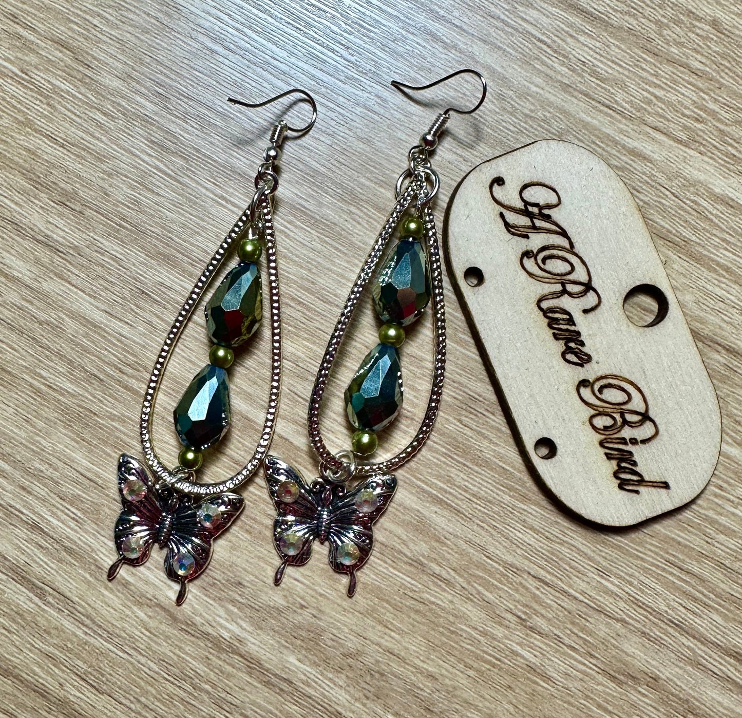 A Rare Bird- Butterfly Drop Earrings