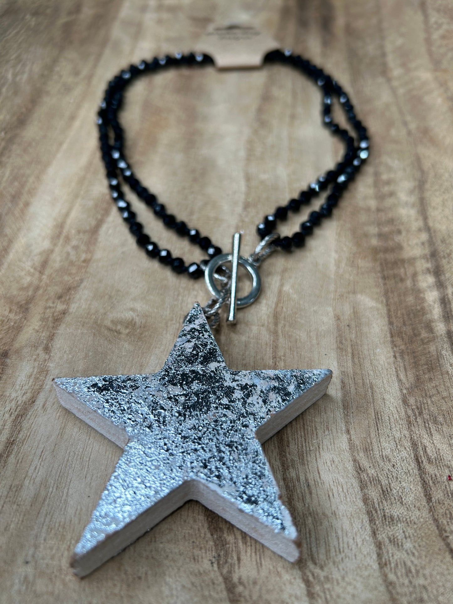 Sandra Ling- Silver Star Necklace