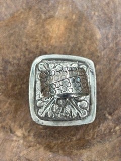 Tibetan Silver and Amazonite Ring C