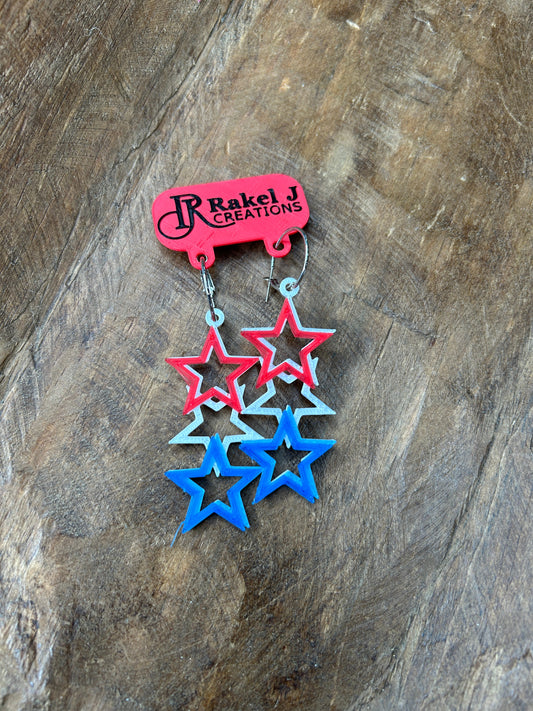 Rakel J Creations- Stack of Stars Earrings