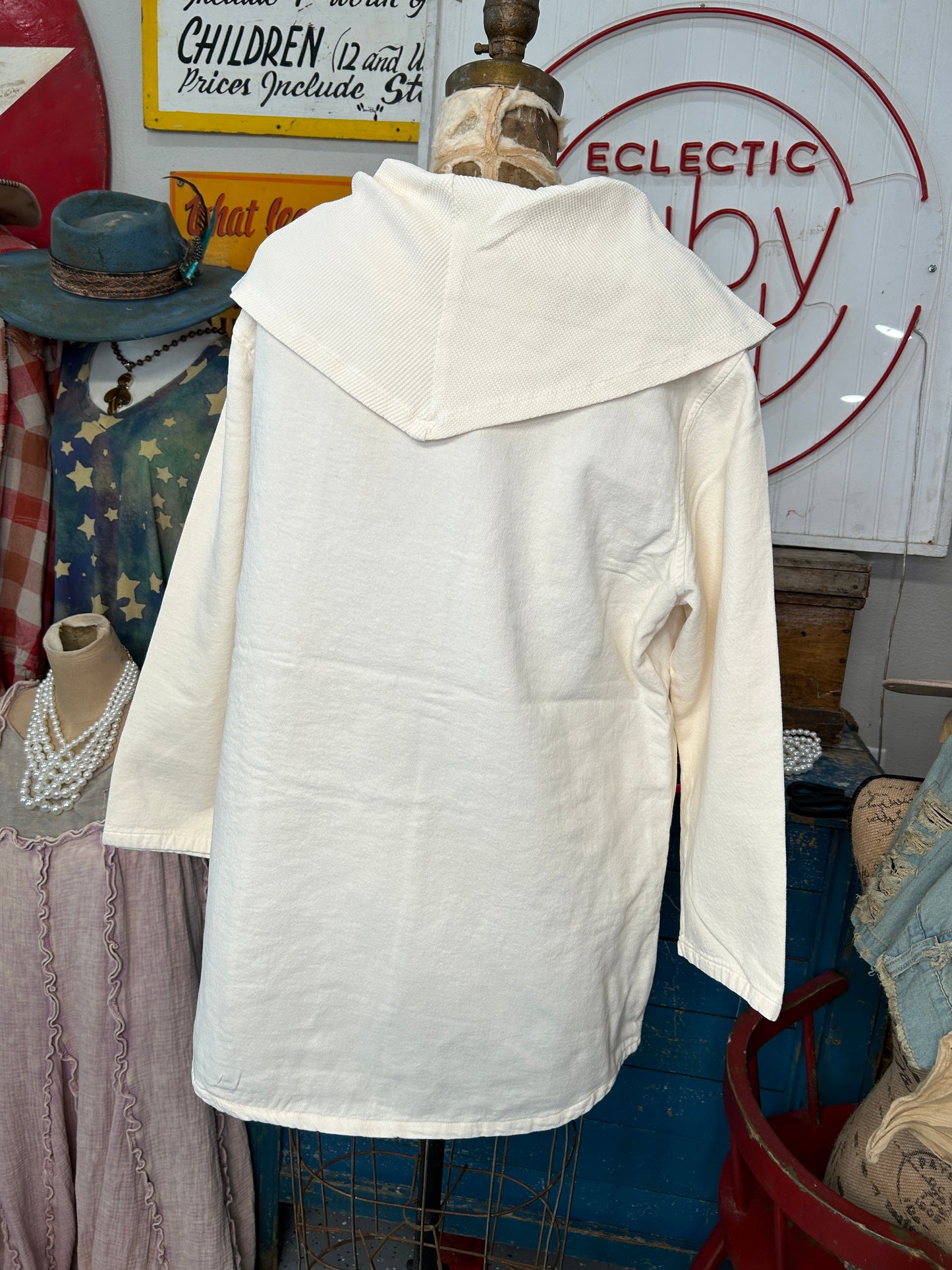 Cowl Neck Top (Vanilla)