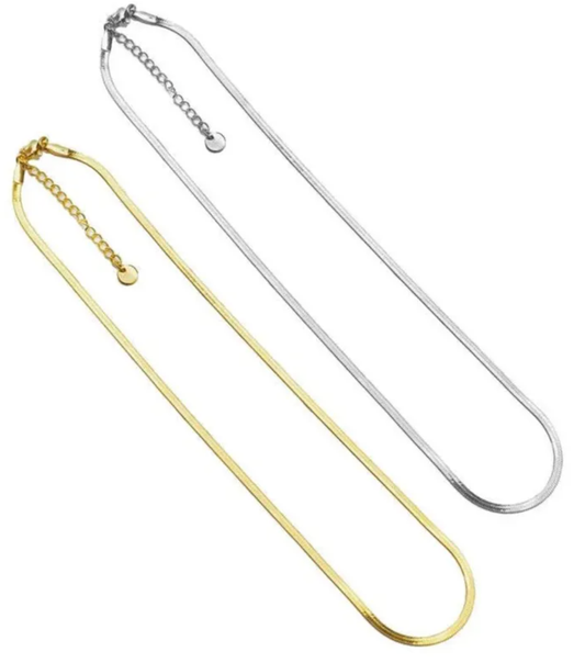 Dainty Herringbone Necklace PREORDER