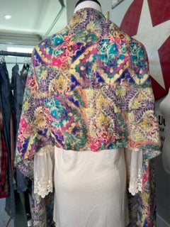 Paper Lace- Colorful Print Scarf