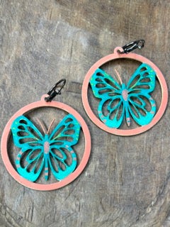 Rakel J Creations- Colorful Butterfly Earrings