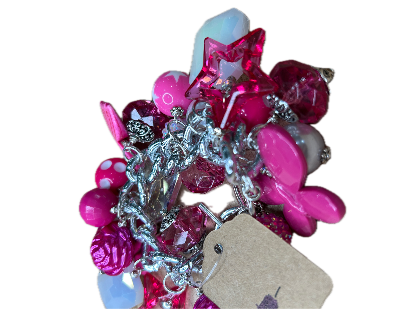Sandra Ling Designs- Pink Charm Bracelet