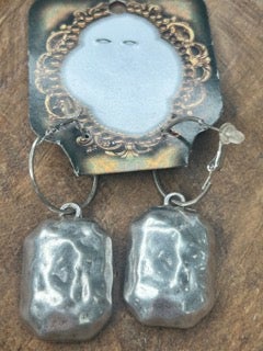 Art by Amy- Octagon Rhinestone Earrings