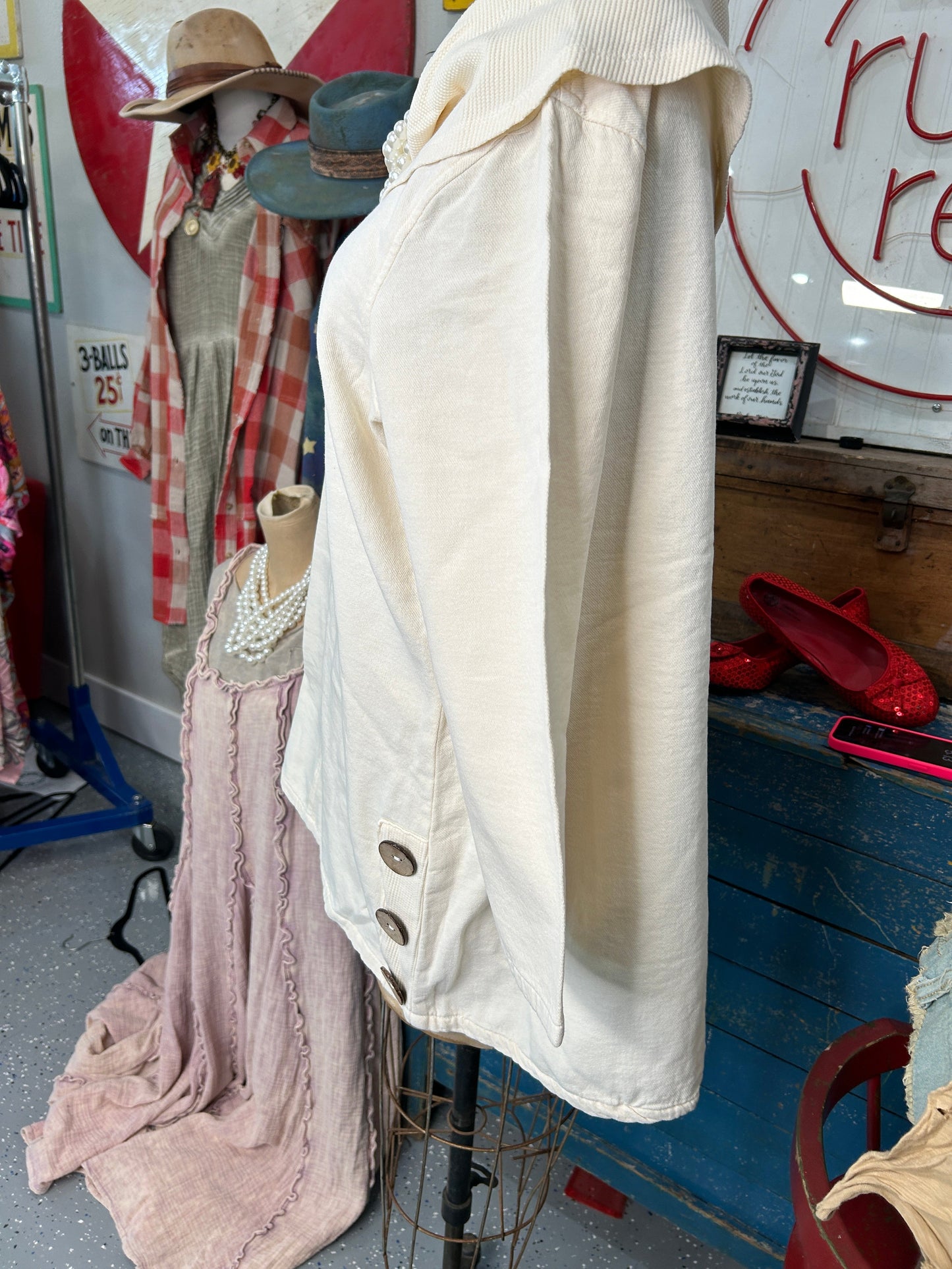 Cowl Neck Top (Vanilla)