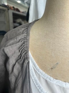 Front Tie Linen Jacket (Taupe)