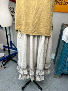 Paper Lace-Ruffle Bottom Skirt (Tye Dye)