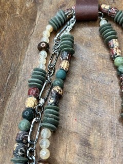 Rare Bird - Jade Beaded Layering Necklace