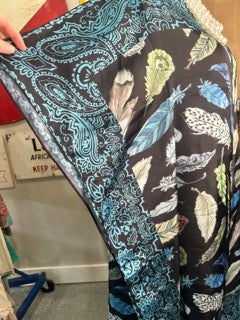 FINAL SALE Rare Bird- Silk Feathers Overlay/Arm Cover