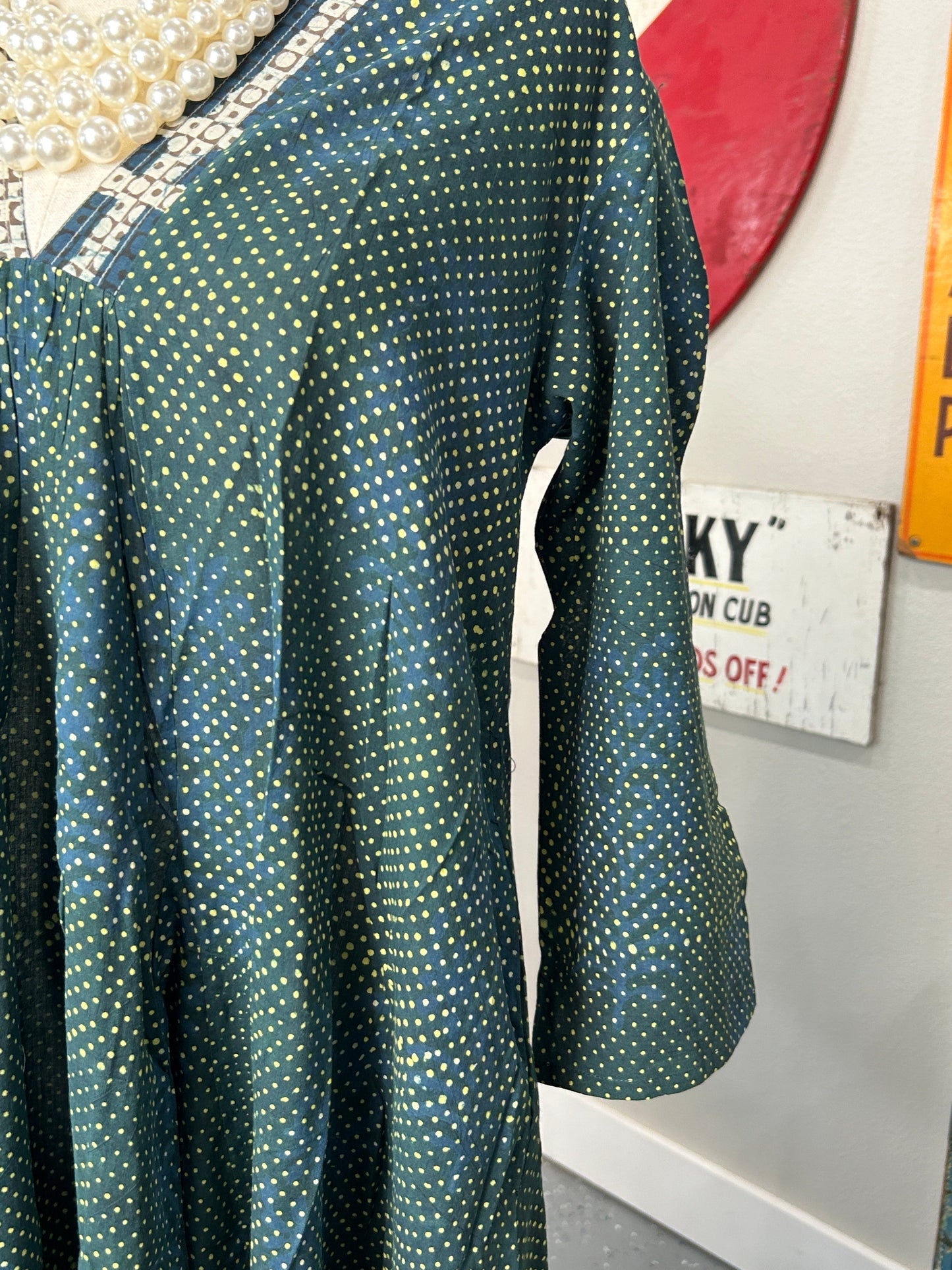 Polka Dot Dress (Green)