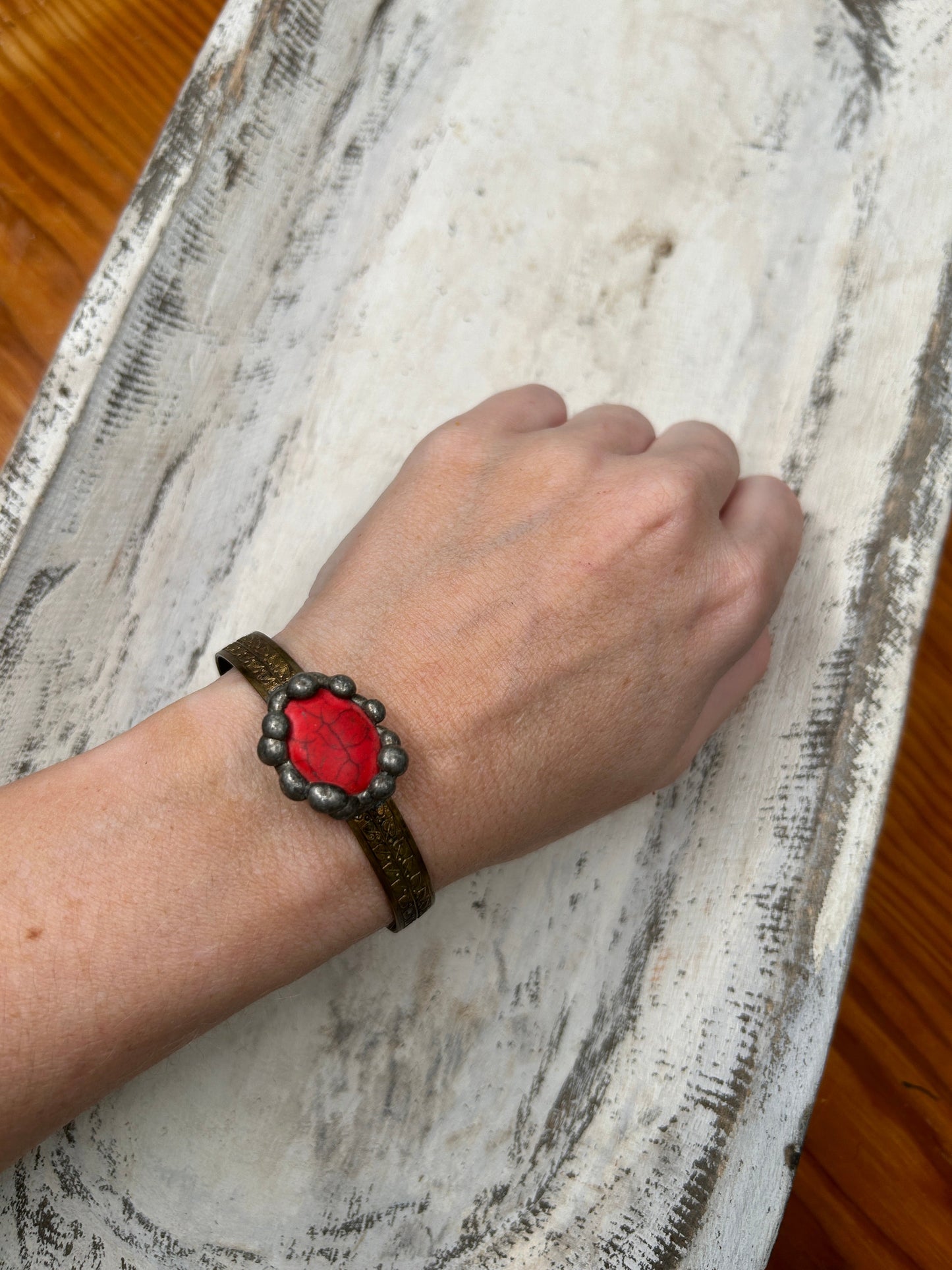 Art By Amy- Soldered Coral Cuff