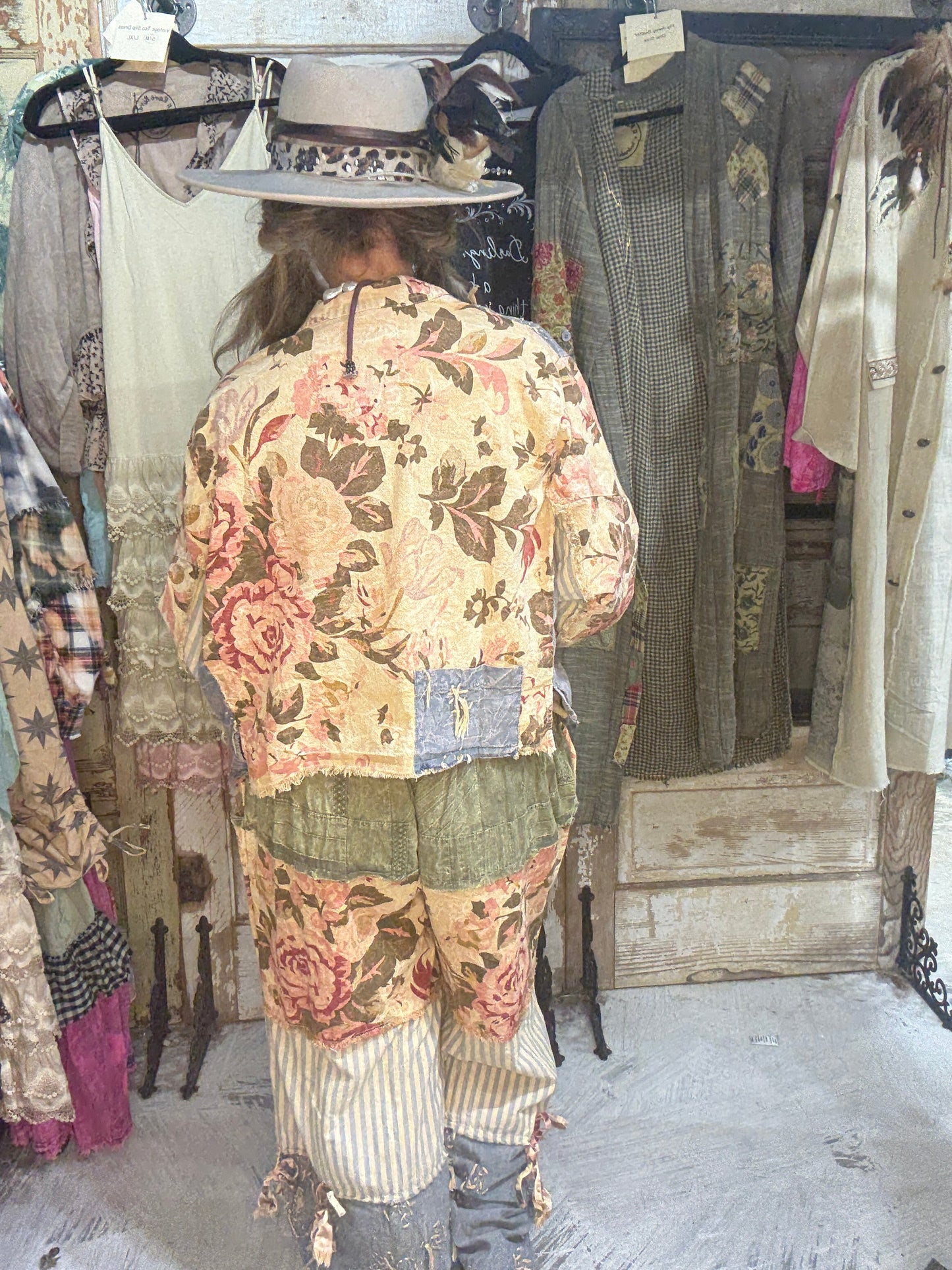 PREORDER A Rare Bird Denim  Floral  Jacket