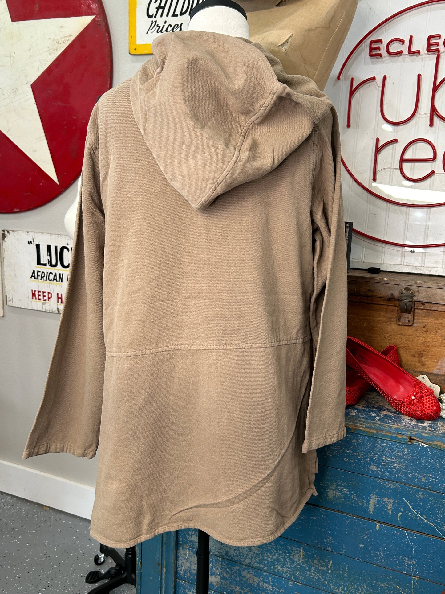 Button Up Hoodie (Walnut)