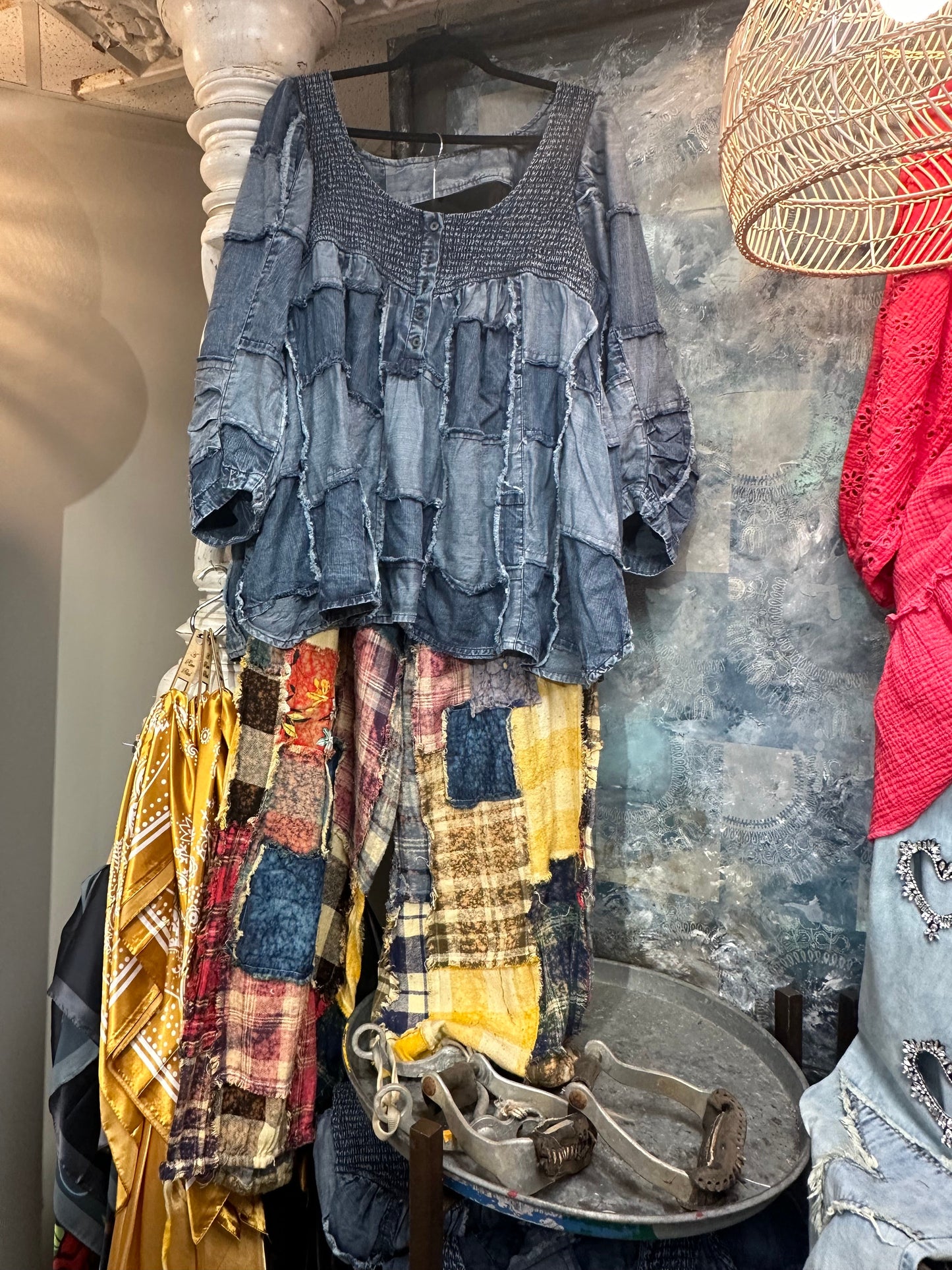 A Rare Bird- Patchwork Genie Pants final sale