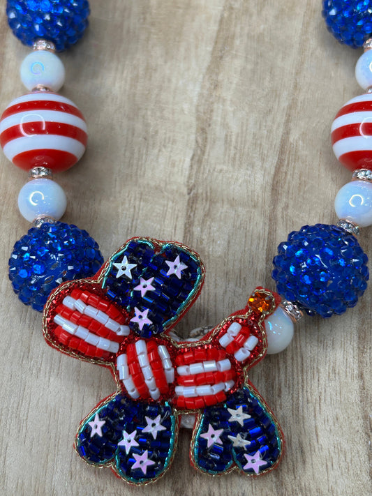 Balloon Dog Necklace (Eclectic Ruby Red Original)